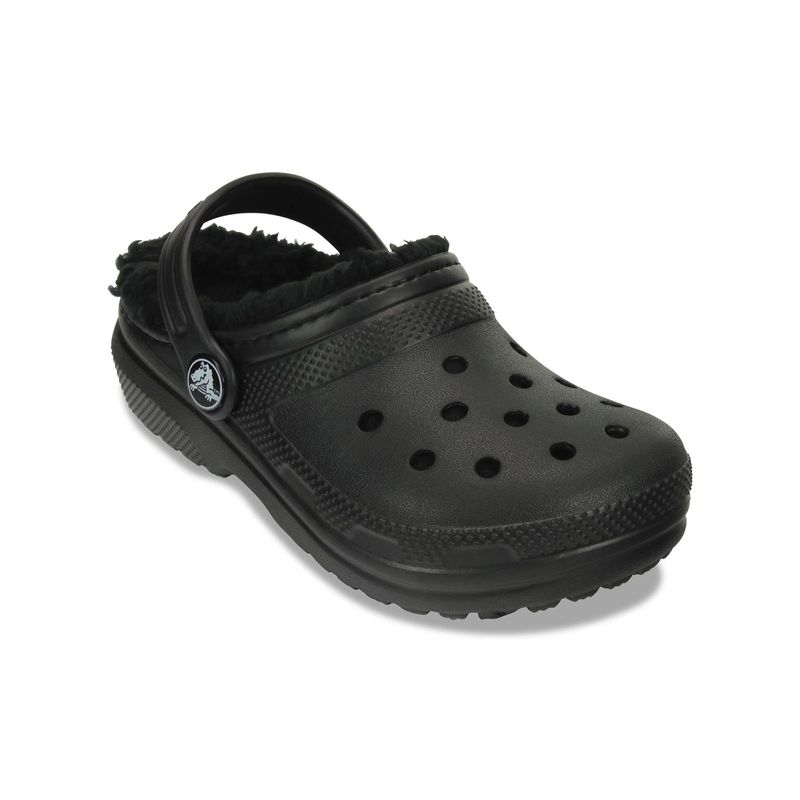 Zueco Infantil Classic Lined K Negro Crocs