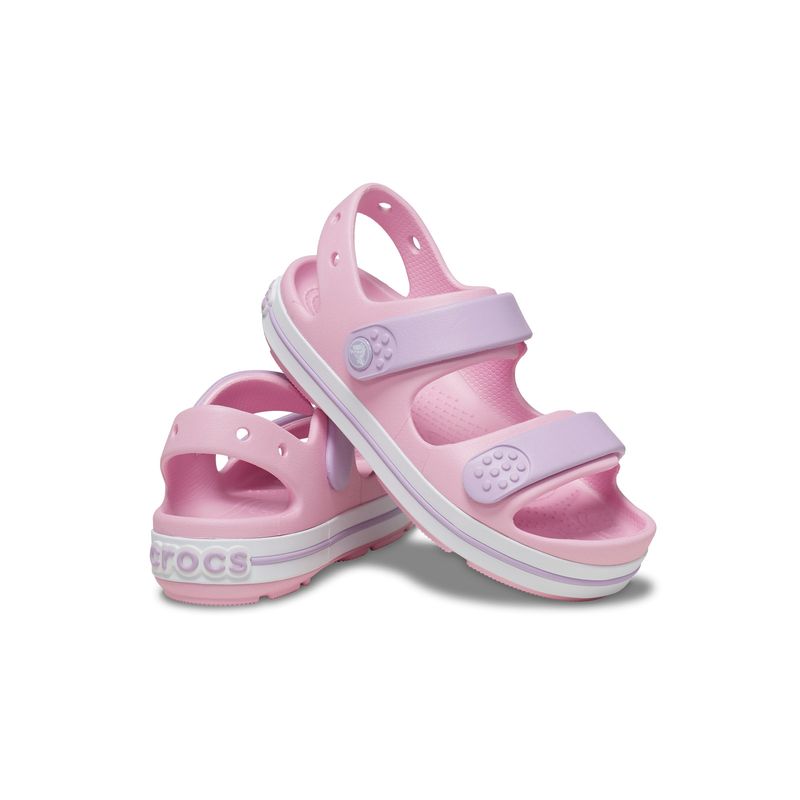 Sandalia Unisex Infantil Crocband Cruiser Rosado Crocs