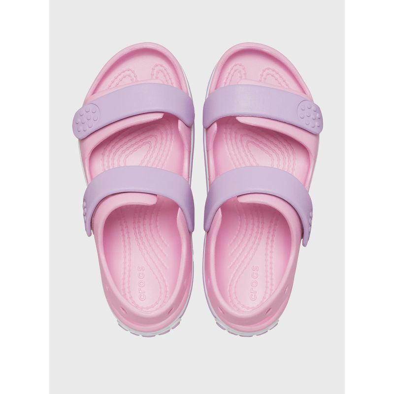 Sandalia Unisex Infantil Crocband Cruiser Rosado Crocs