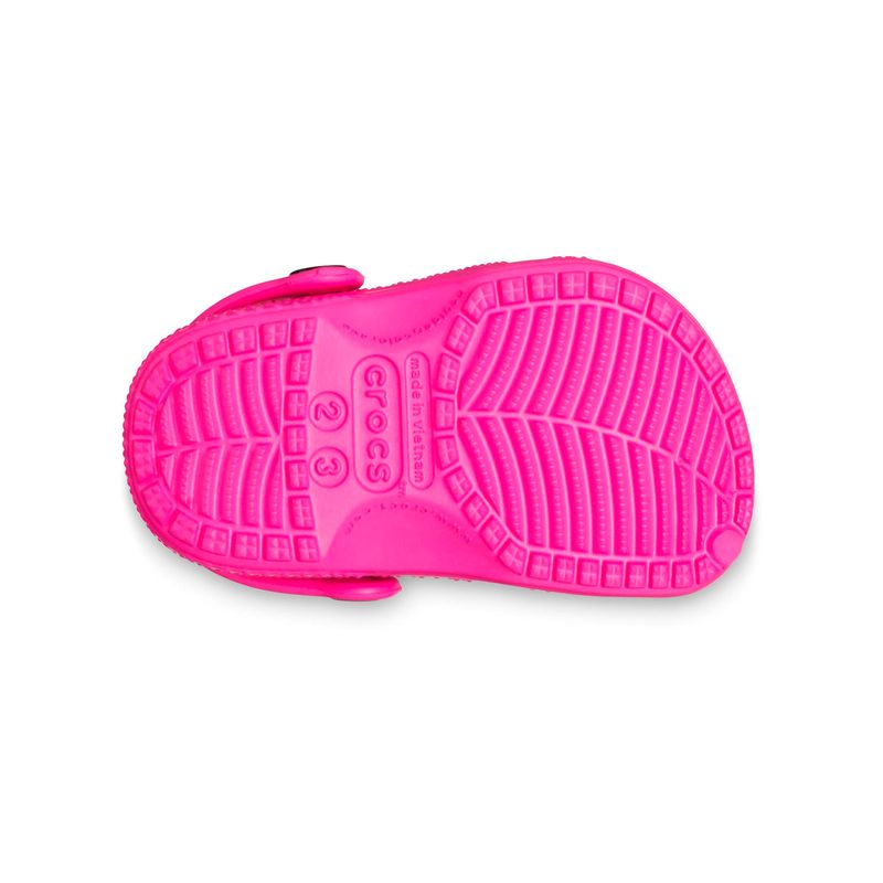 Zueco Bebé Toddler Fucsia Crocs Talla Única