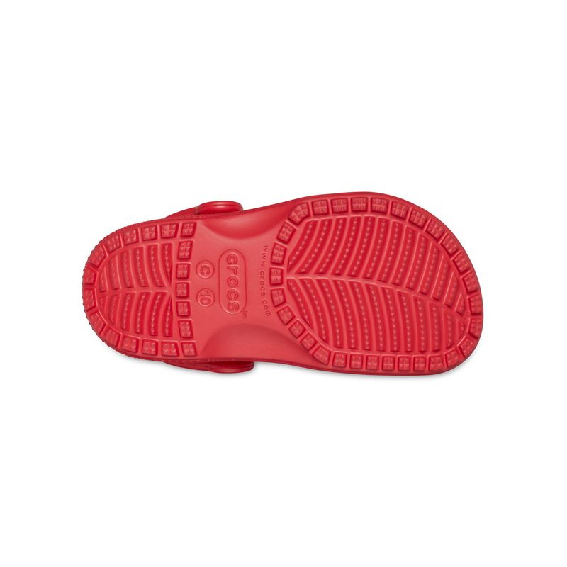 Zueco Infantil Toddler Classic Clog Rojo Crocs