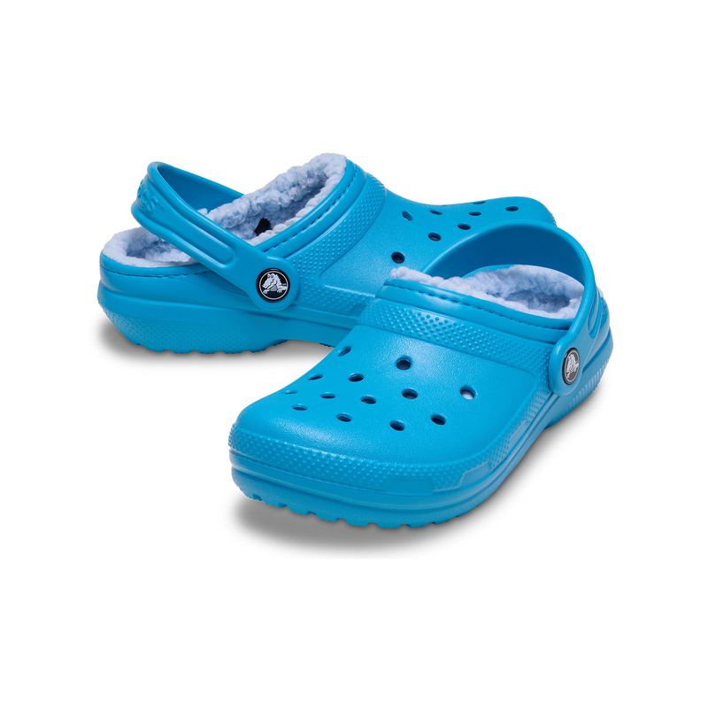 Zueco Infantil Classic Lined K Azul Crocs