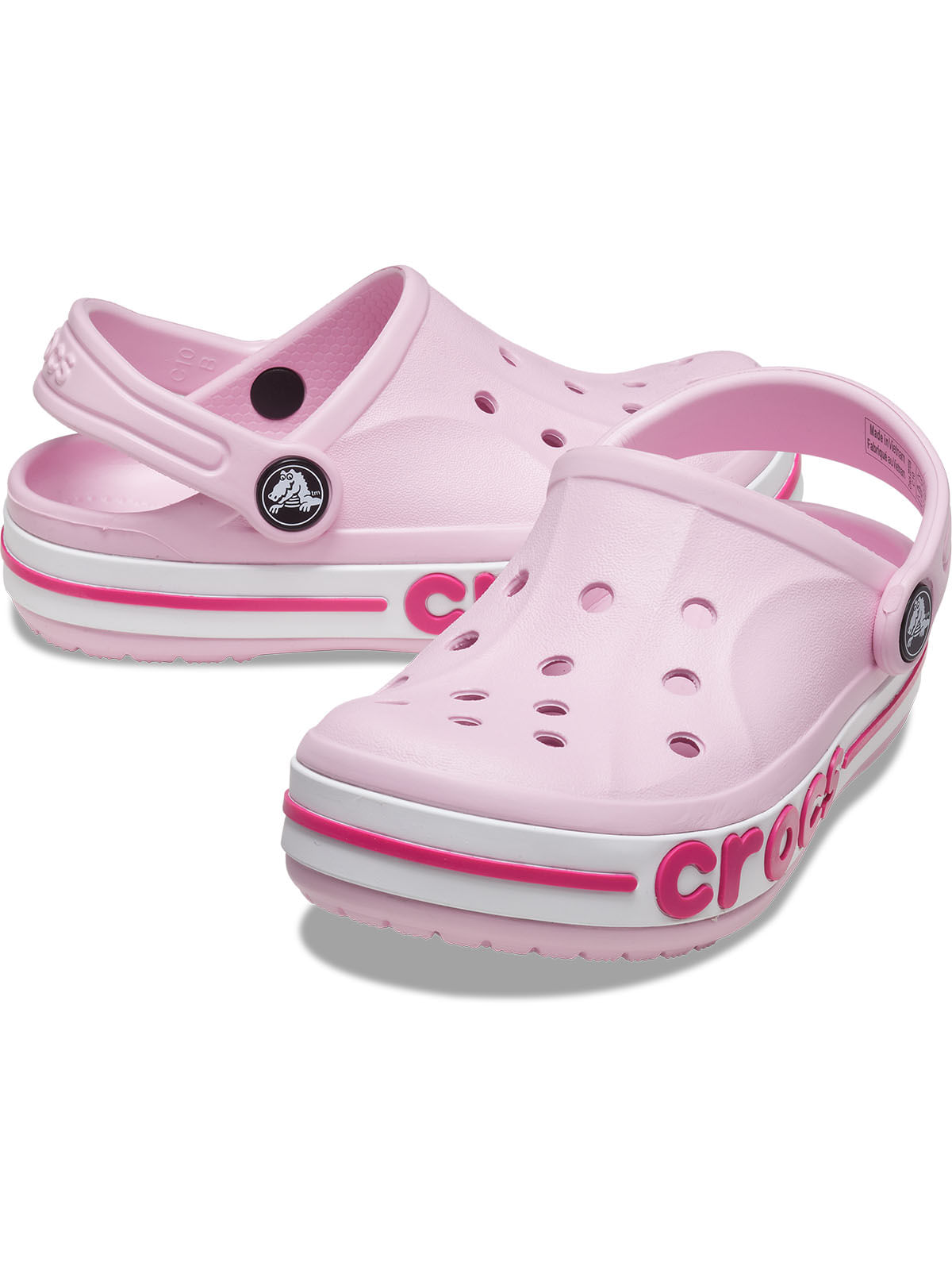 Zueco Infantil Bayaband Clog Rosa Crocs
