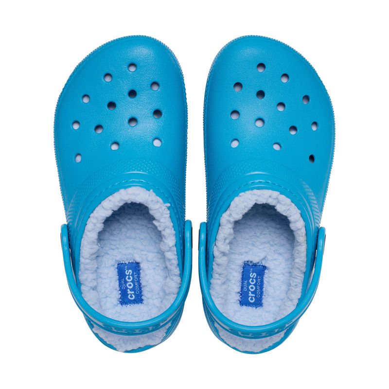 Zueco Infantil Classic Lined K Azul Crocs