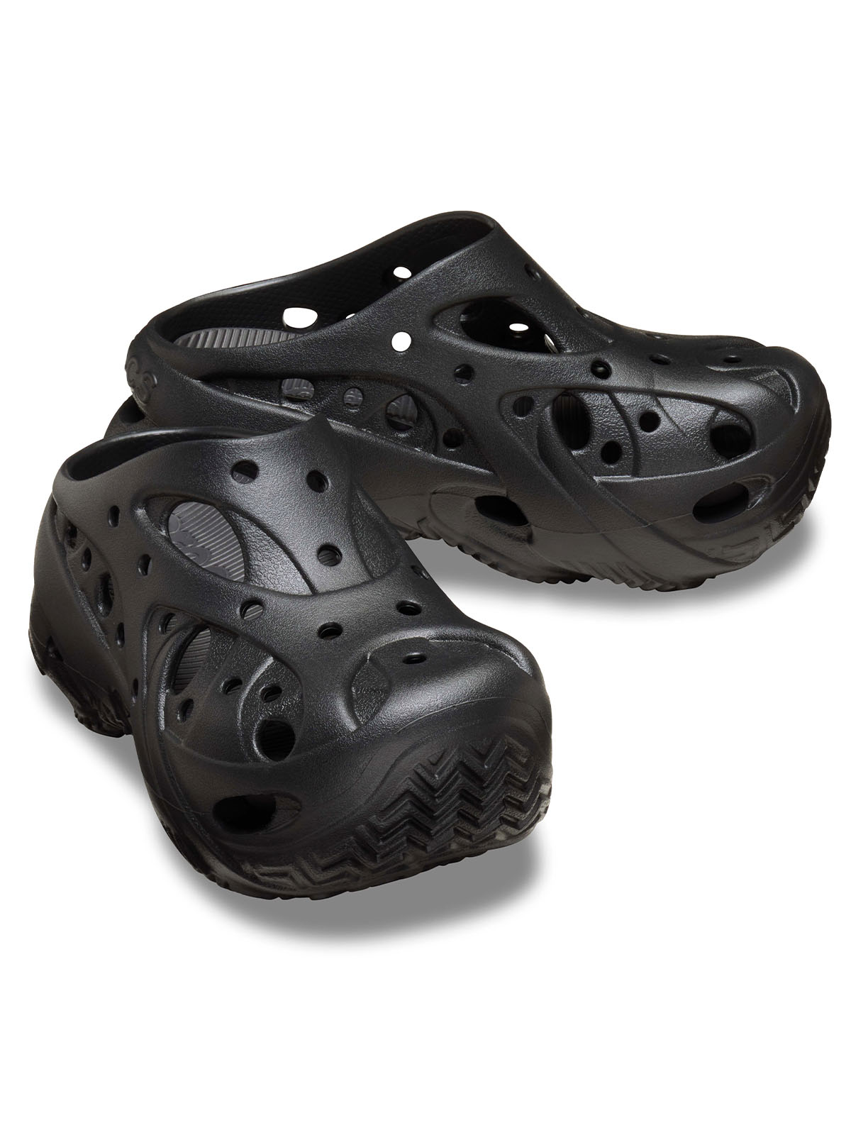 Zueco Unisex Caged Clog Plataforma Negro Crocs