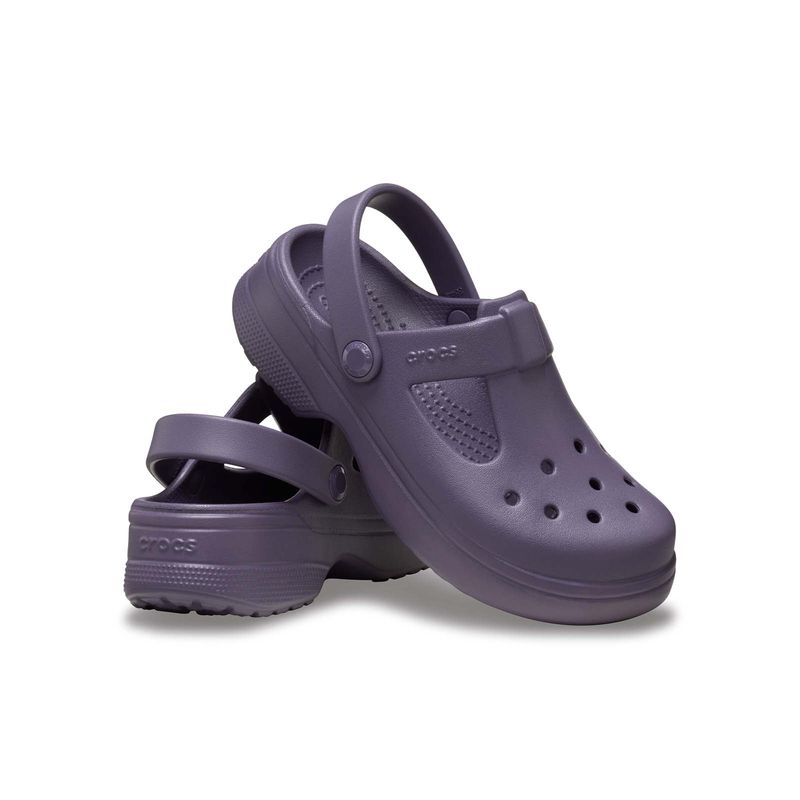 Zueco Niño Mary Jane T Morado Crocs