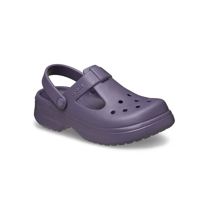 Zueco Niño Mary Jane T Morado Crocs
