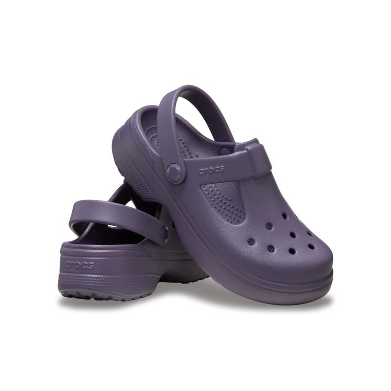 Zueco Niño Mary Jane K Morado Crocs