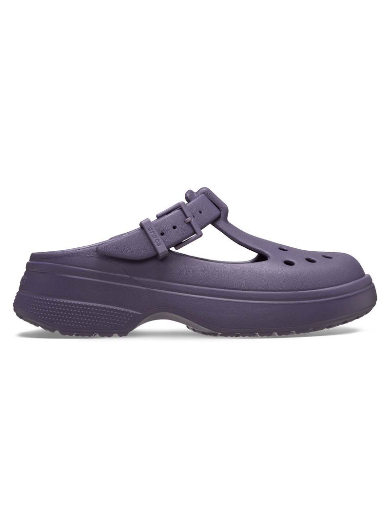Zueco-Mujer-Mary-Jane-Morado-Crocs