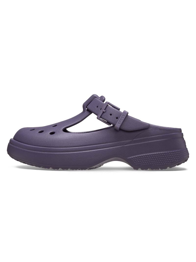 Zueco-Mujer-Mary-Jane-Morado-Crocs