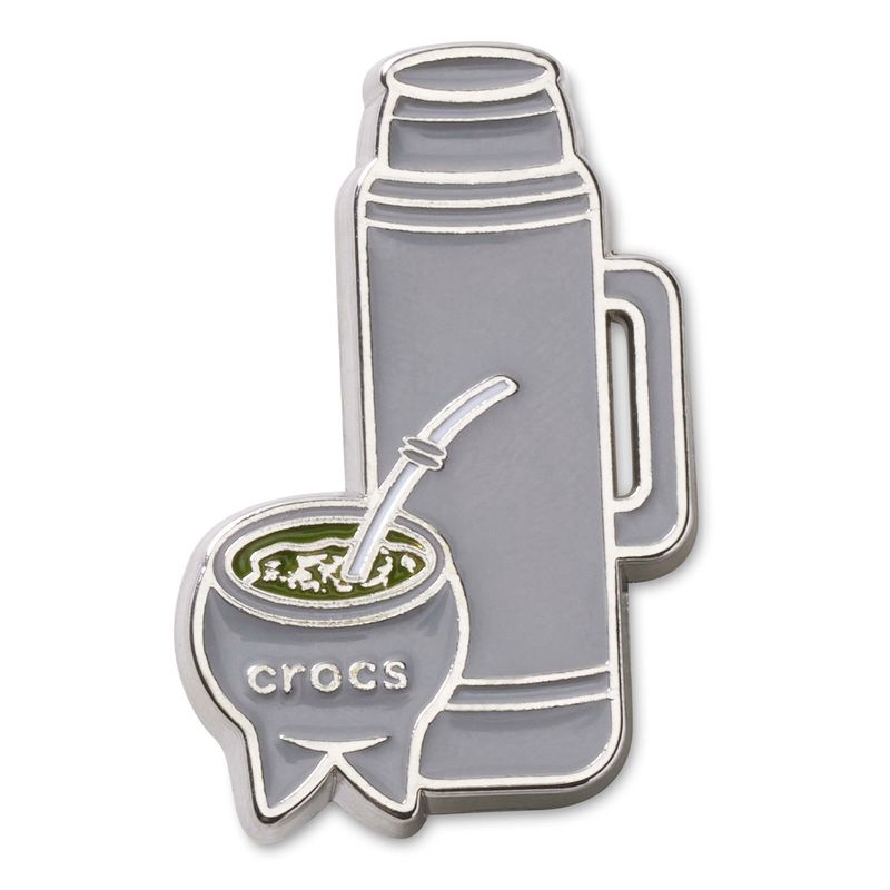 Jibbitz Mate Y Termo Plateado Crocs