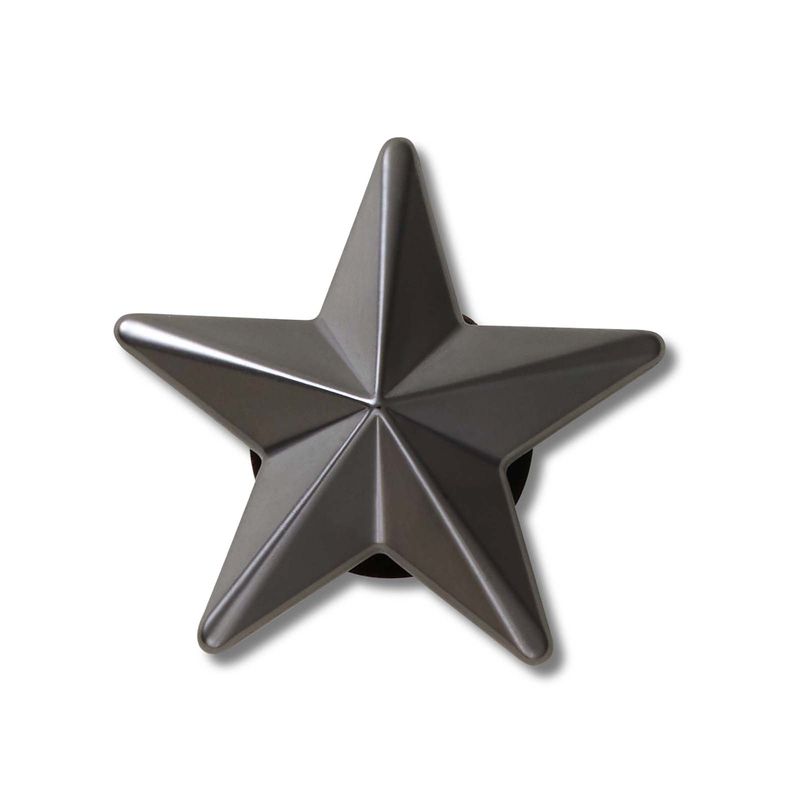 Jibbitz Estrella Gunmetal Punk Negro Crocs