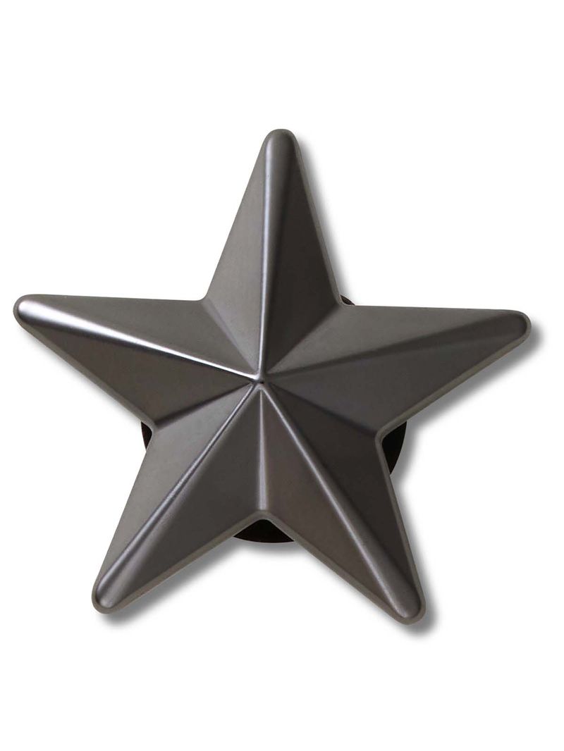 Jibbitz-Estrella-Gunmetal-Punk-Negro-Crocs