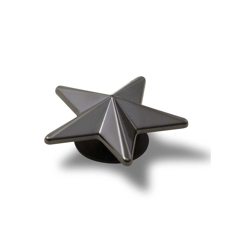 Jibbitz Estrella Gunmetal Punk Negro Crocs