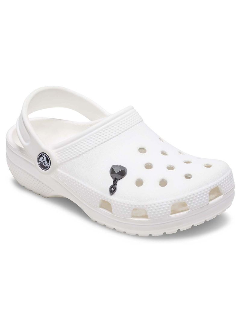 Jibbitz-Corazon-Gunmetal-Punk-Negro-Crocs