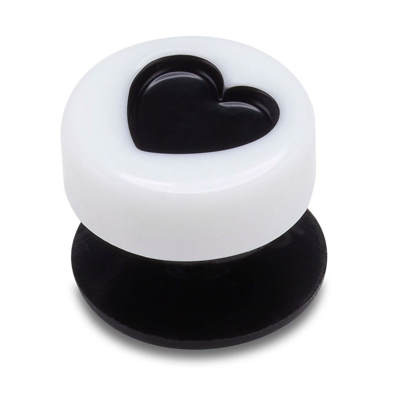 Jibbitz Corazón Amistad Blanco Crocs