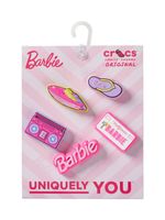 Jibbitz-Barbie-Retro-Pack-5-Rosado-Crocs