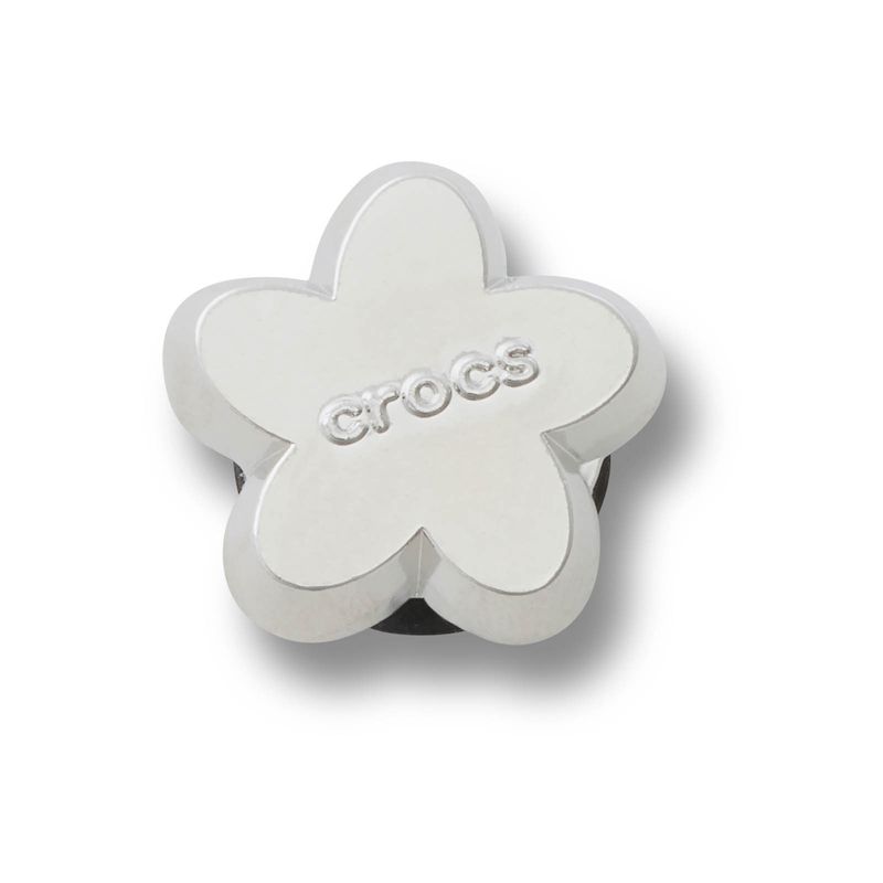 Jibbitz Flor Plateada Plateado Crocs