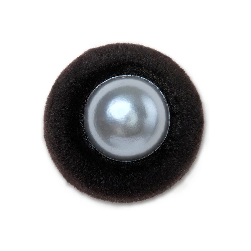 Jibbitz Perla Negra Terciopelo SMT Negro Crocs