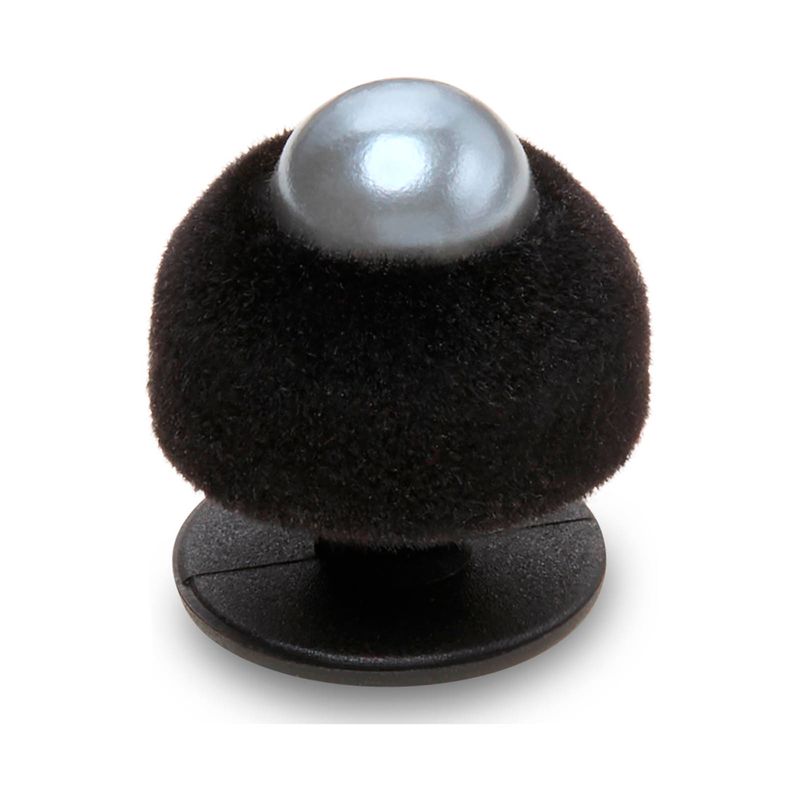 Jibbitz Perla Negra Terciopelo SMT Negro Crocs