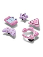 Jibbitz-Gamer-Chica-Pack-5-Blanco-Crocs