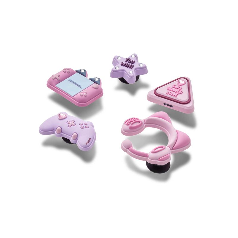 Jibbitz Gamer Chica Pack 5 Blanco Crocs
