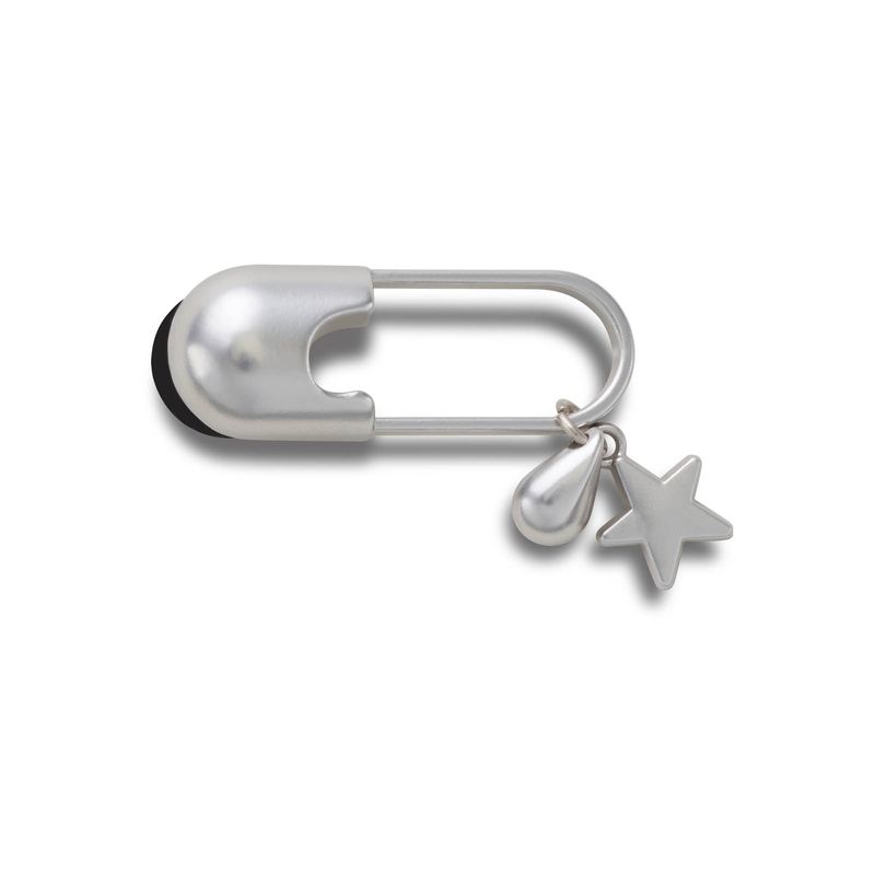 Jibbitz Seguro Plateado Meta Plateado Crocs