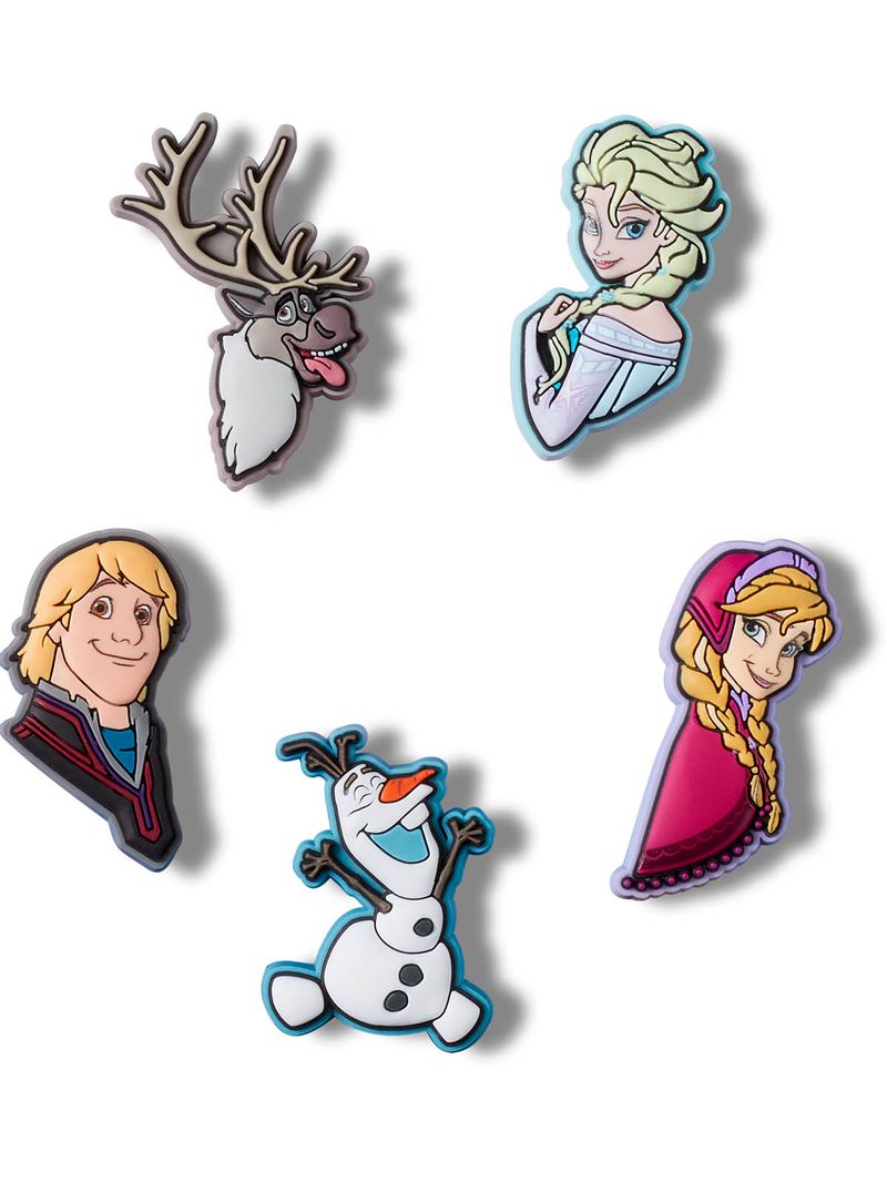 Jibbitz-Frozen-Personajes-Pack-5-Blanco-Crocs