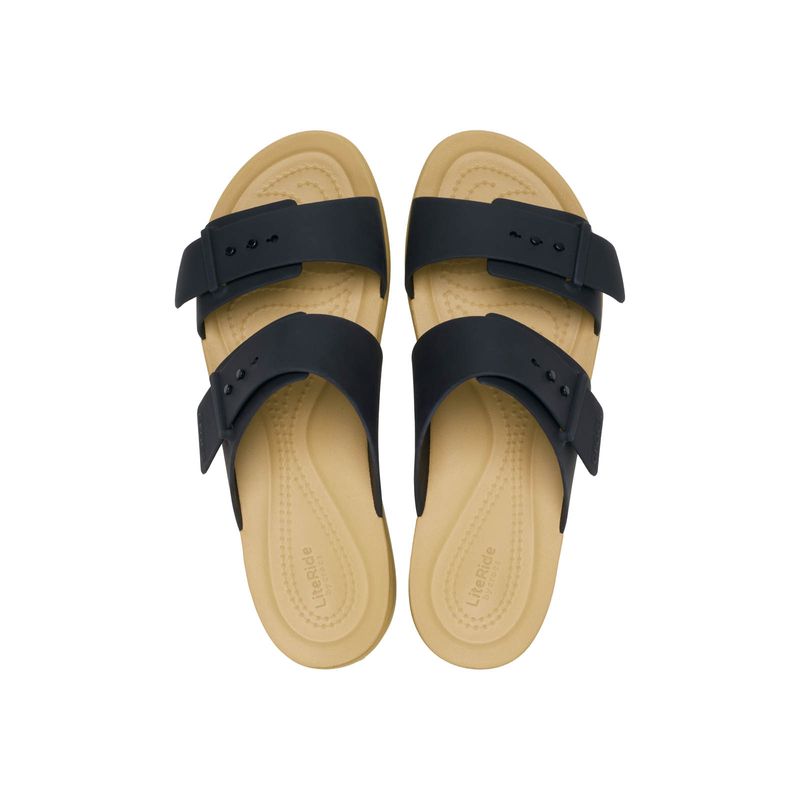 Sandalia Mujer Brooklyn Buckle Low Negro Crocs