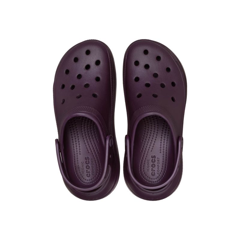 Zueco Unisex Crush Clog Morado Guinda Crocs