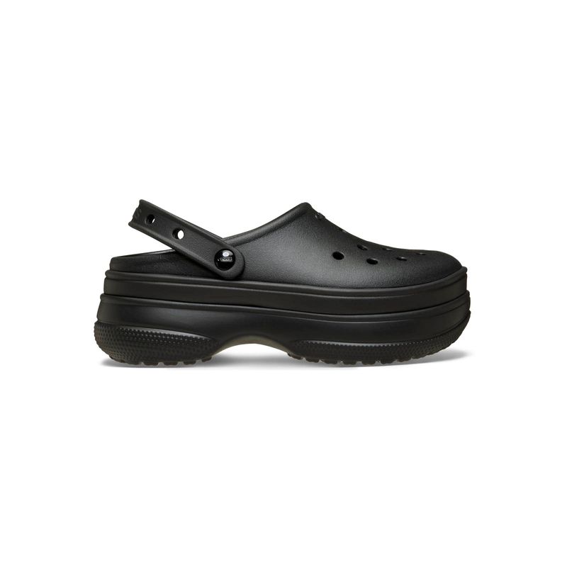 Zueco Unisex Classic Stacked Clog Negro Crocs
