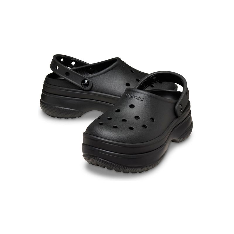Zueco Unisex Classic Stacked Clog Negro Crocs