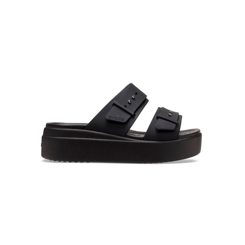 Sandalia Mujer Brooklyn Buckle Low Wdg Negro Crocs