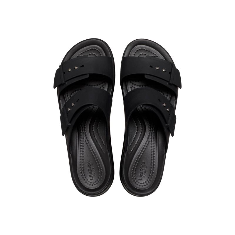 Sandalia Mujer Brooklyn Buckle Low Wdg Negro Crocs