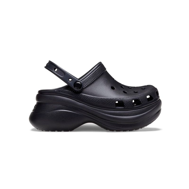 Zueco Plataforma Mujer Bae Clog Negro Crocs