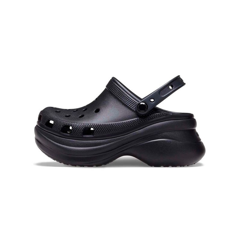 Zueco Plataforma Mujer Bae Clog Negro Crocs