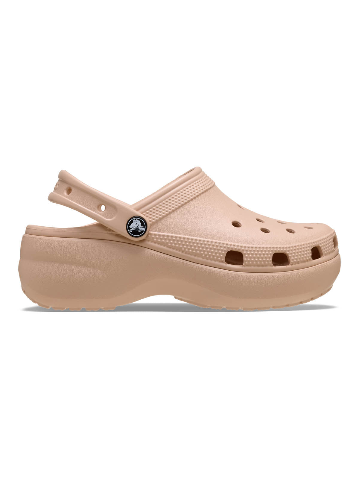 Zueco Mujer Classic Plataforma Glitter Beige Crocs-Crocs - Crocs