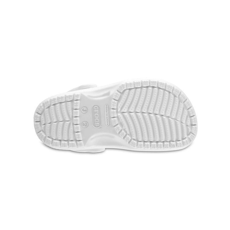 Zueco Niños Grandes Classic Clog K Blanco Crocs