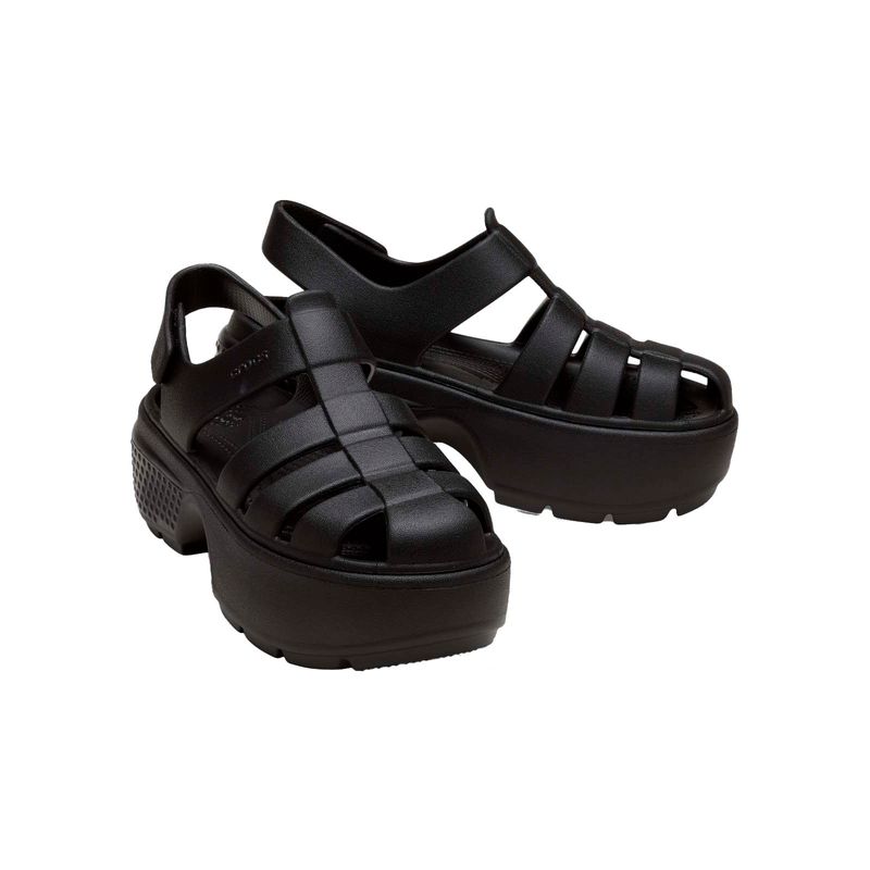 Sandalia Unisex Stomp Fisherman Negro Crocs