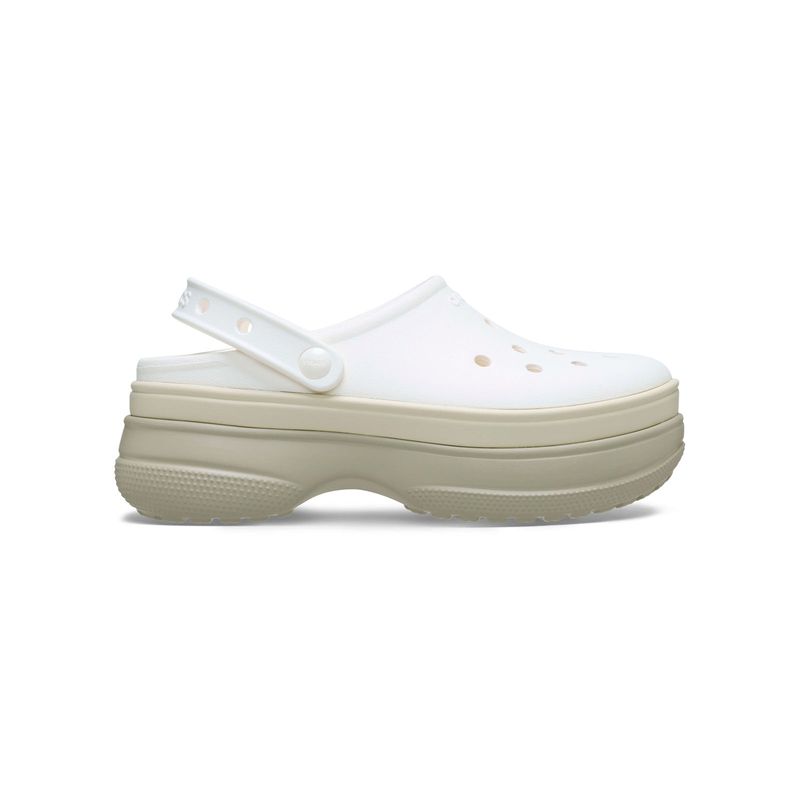 Zueco Plataforma Unisex Classic Stacked Blanco Crocs