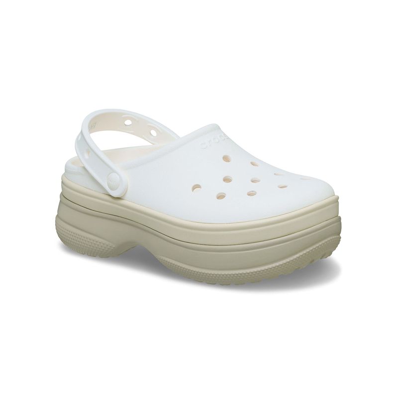 Zueco Plataforma Unisex Classic Stacked Blanco Crocs
