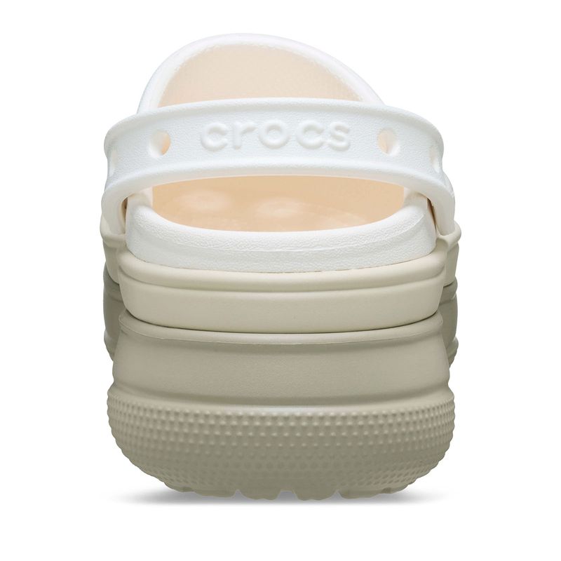 Zueco Plataforma Unisex Classic Stacked Blanco Crocs