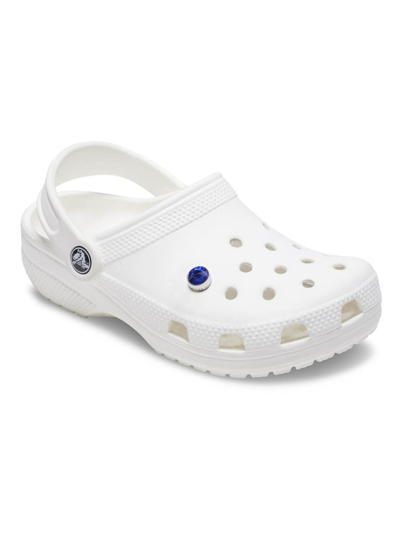 Jibbitz-Tacha-Azul-Plateado-Crocs