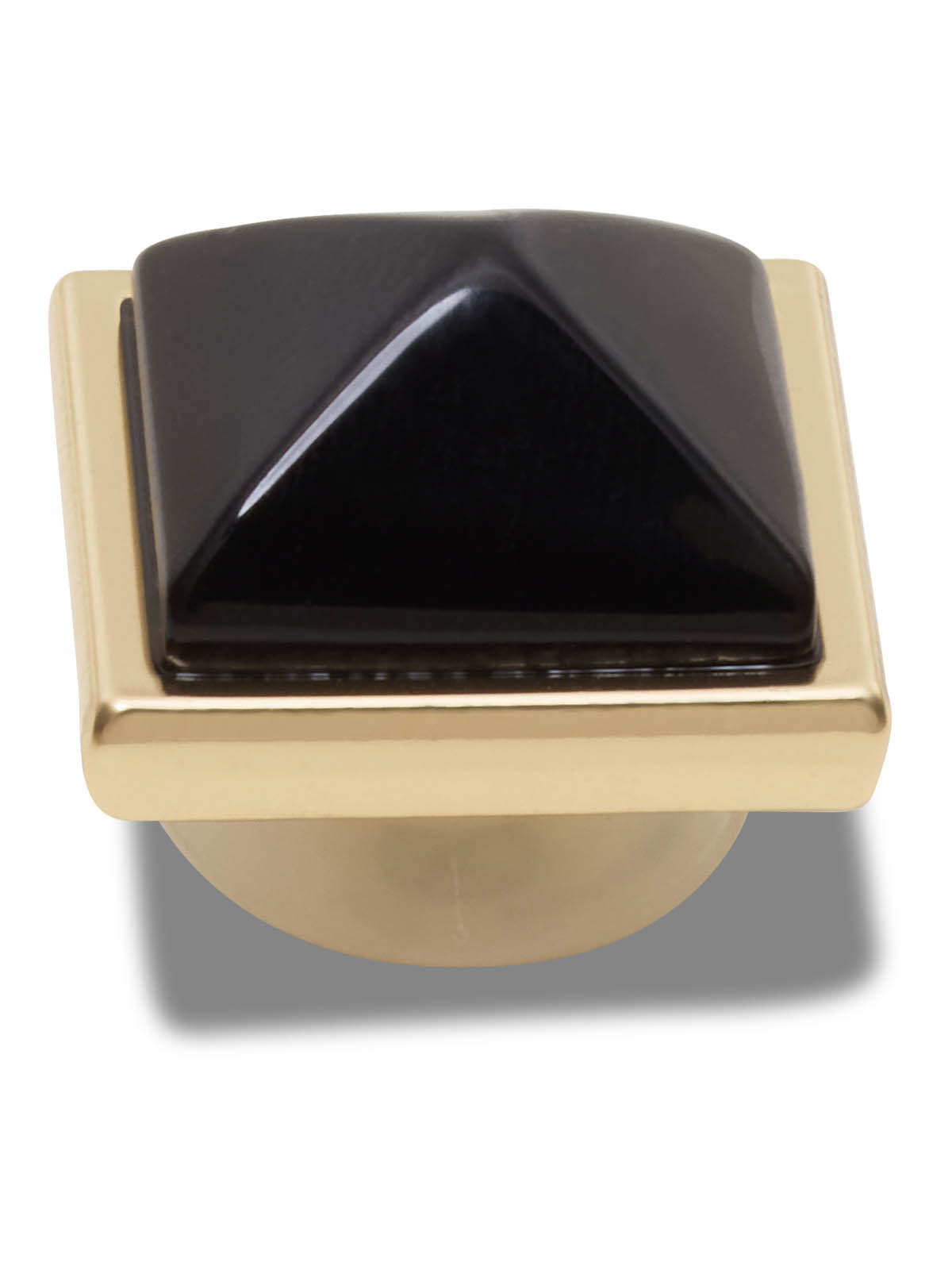 Jibbitz Pirámide Negro y Dorado Crocs