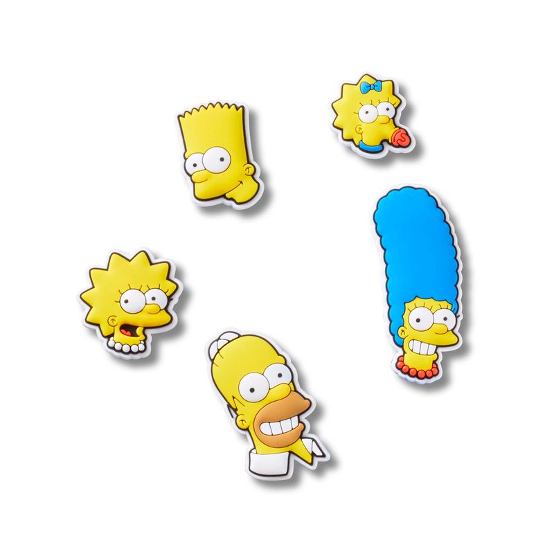 Jibbitz Los Simpson Pack 5 Amarillo Crocs