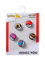 Jibbitz-Pokebolas-Pack-5-Negro-Crocs