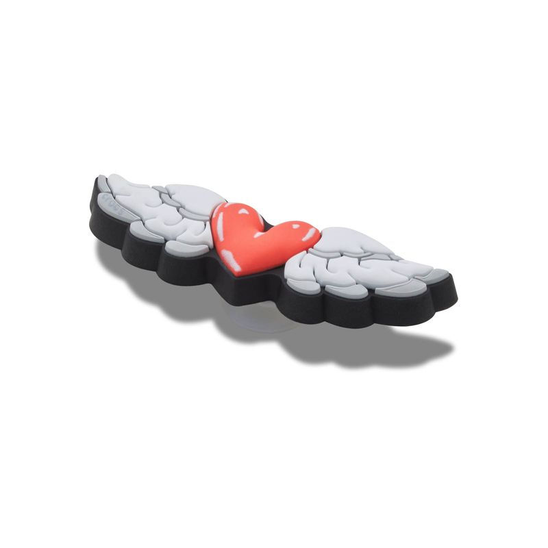 Jibbitz Dibujo Alas de Corazón Blanco Crocs