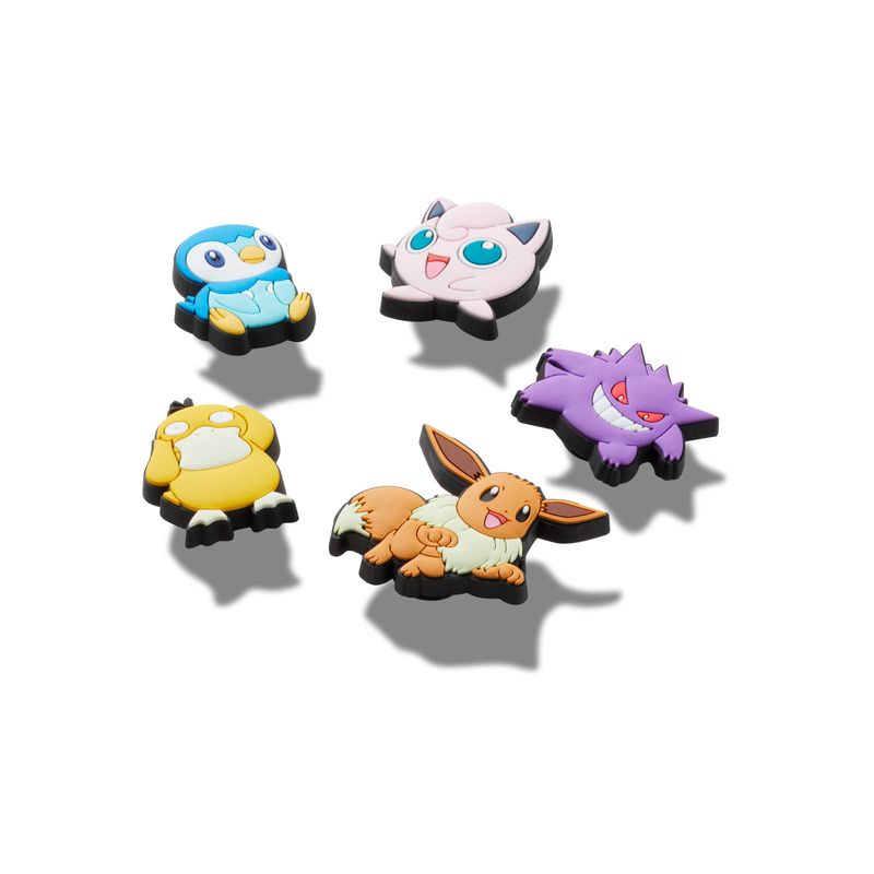 Jibbitz Pokémon Variados Pack 5 Blanco Crocs