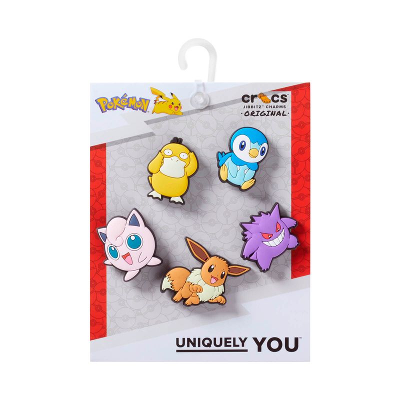 Jibbitz Pokémon Variados Pack 5 Blanco Crocs