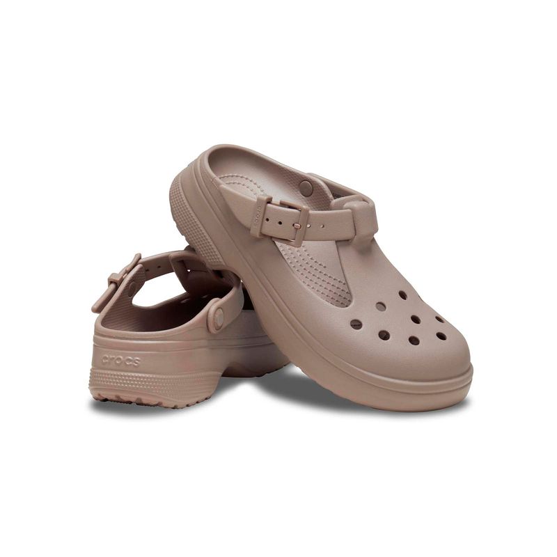 Zueco Mjer Plataforma Classic Mary Jane Café Crocs